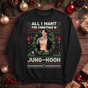 Vintage JungKook Ugly Christmas Sweatshirt